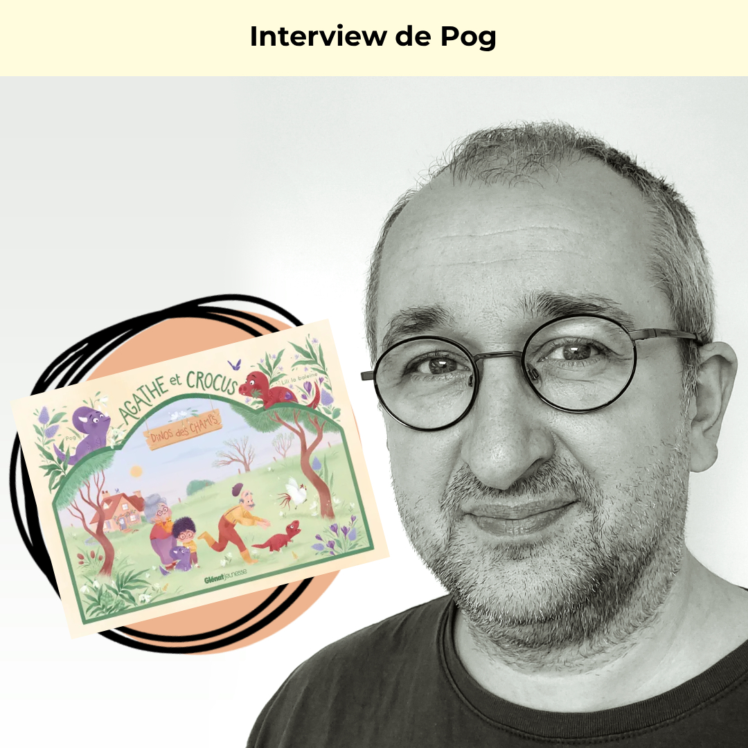 Interview de Pog pour l'album Agathe et Crocus Dinos des Champs.