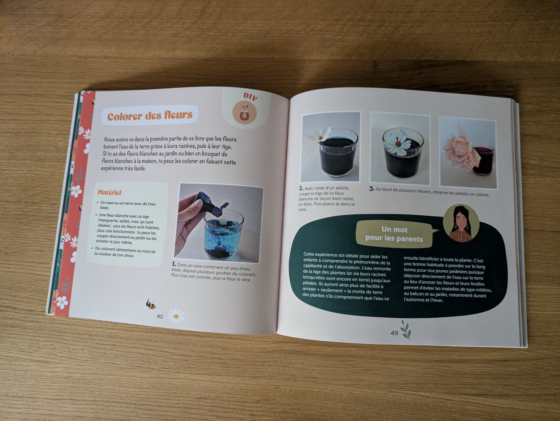 Des illustrations très jolies qui captivent les enfants et rendent l’apprentissage du jardinage visuel et ludique.