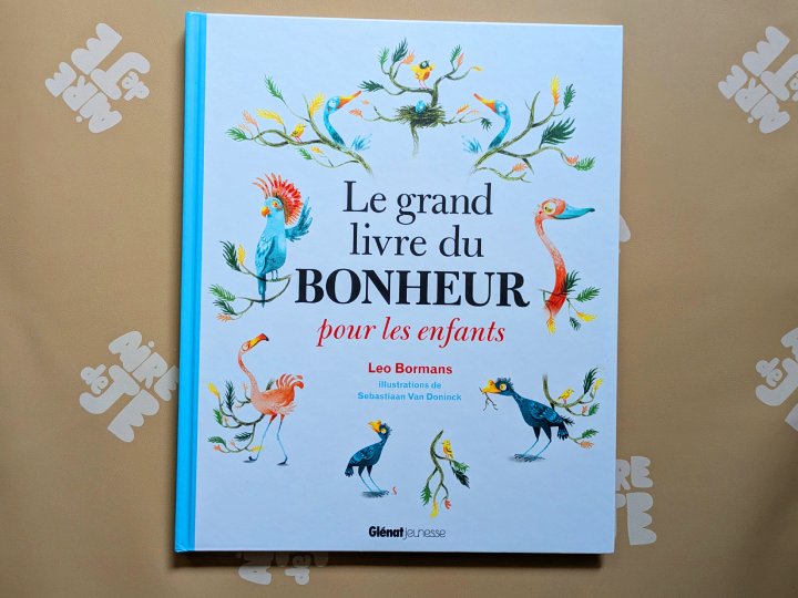 Le grand livre du bonheur pour les enfants de Leo Bormans et Sebastiaan Van Doninck.