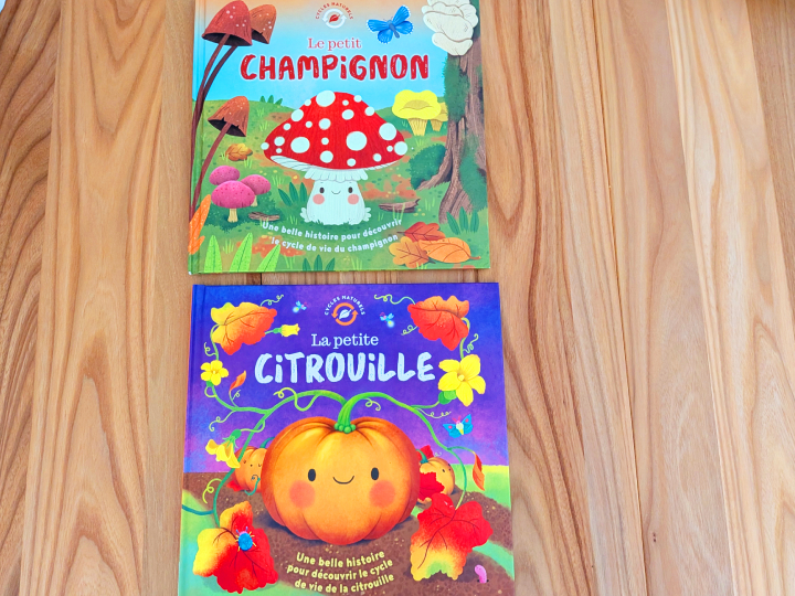 Le petit champignon et La petite citrouille.