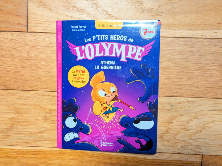 Les Petits Héros De L'Olympe - Je lis, j'enquête : Les petits héros de l'Olympe - Athéna la guerrière de Pascal Prévôt et Loïc Méhée.