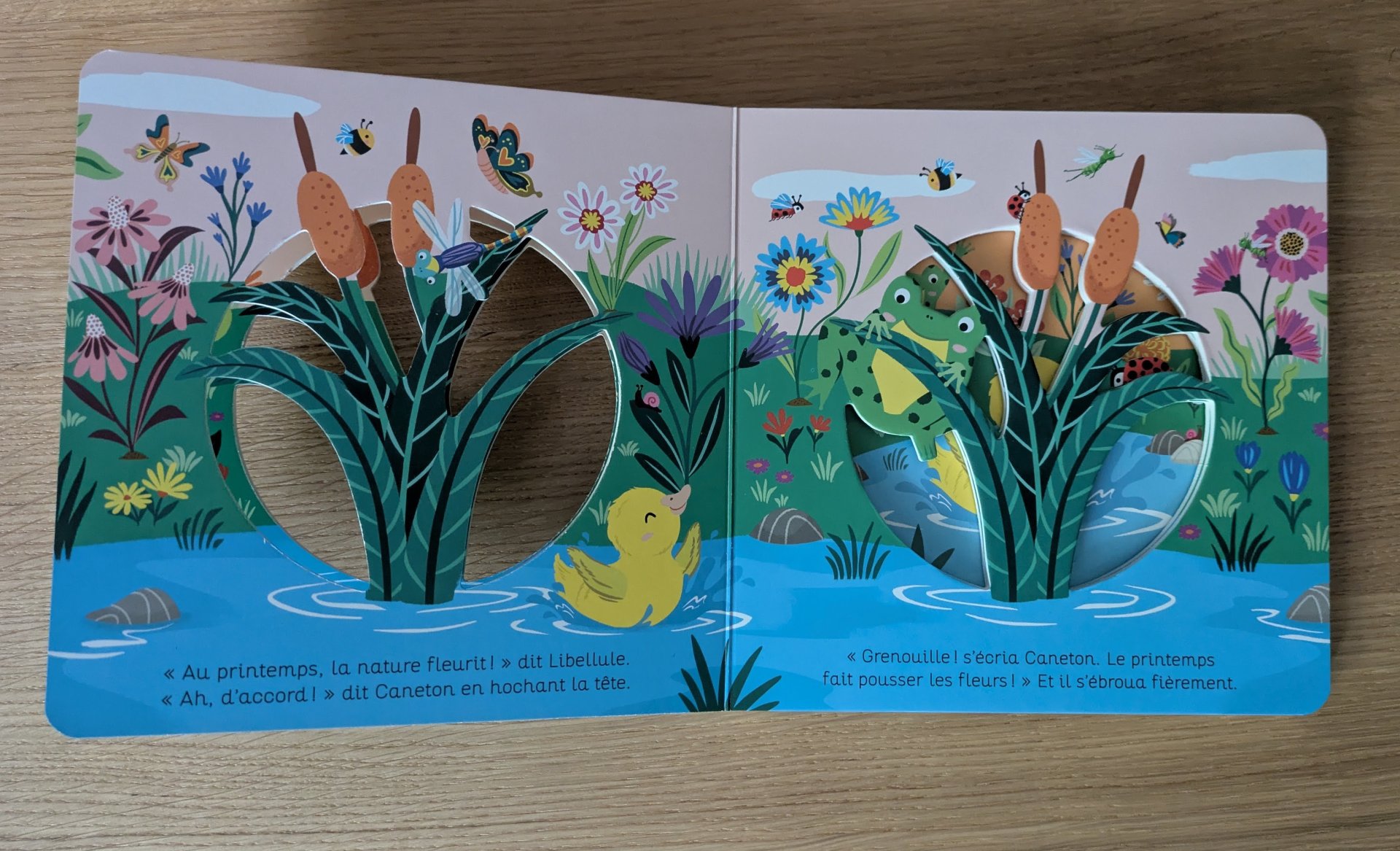 De jolies illustrations printanières avec des fleurs, des animaux et la nature qui s’éveille